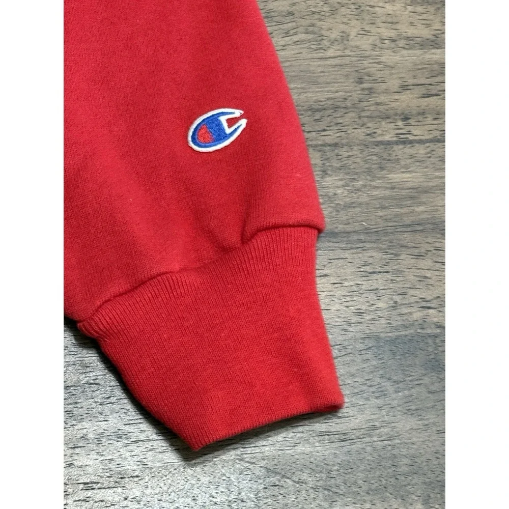 Vintage Chicago Bulls Crew Neck Sweatshirt Red XL Champion Reverse Weave NBA USA